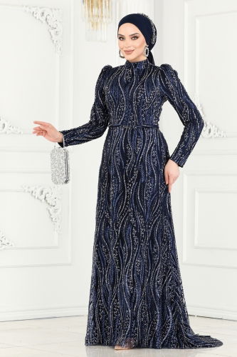 M.D.Y. - Evening Wear 2309MDY868 Navy Blue