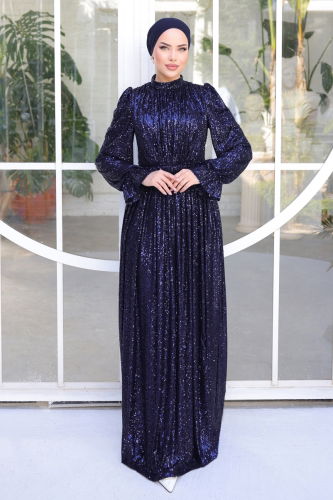 D.M.N. - Evening Wear 4496D170 Navy Blue