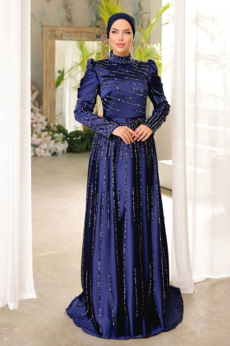 D.M.N. - Evening Wear 4589D170 Navy Blue