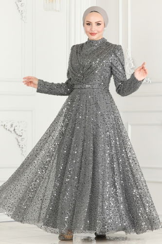 S.R.H. - Evening Wear 4674SRH861 Gray