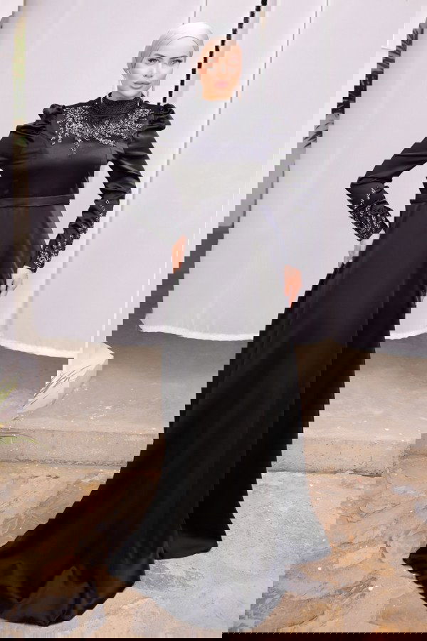 Modaselvim SUAL Evening Wear 5185PCT864 Black