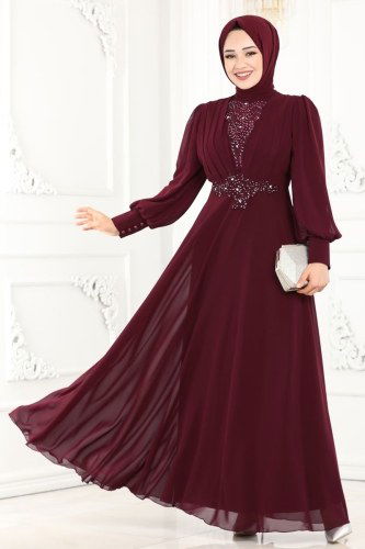 A.B. - Evening Wear 5337AB368 Claret Red