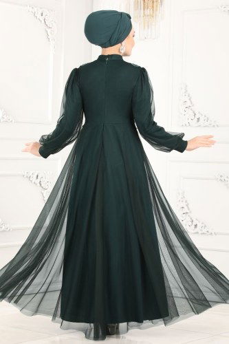 moda selvim 5359AB368 الزيتي فساتين سهره - Thumbnail