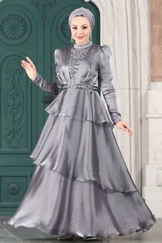 A.B. - Evening Wear 5379AB368 Gray