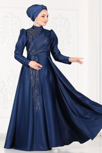 Y.G.S - Evening Wear 6448YG95 Navy Blue