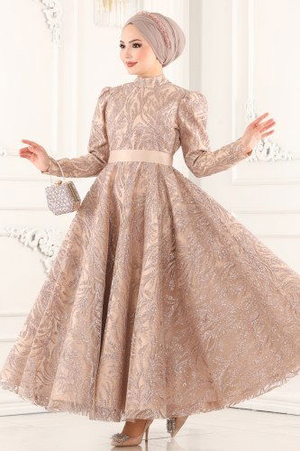 moda selvim Evening Wear 6483YG95 Vision - Thumbnail