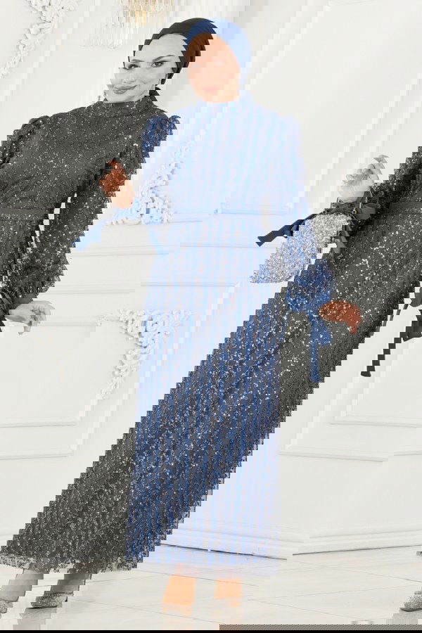 Modaselvim خصم صافٍ20%+20% في سلة التسوق 6538YG95 ياقوتي فساتين سهره