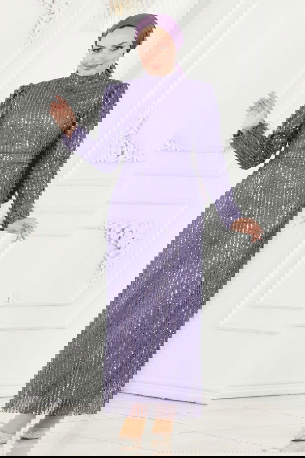 Modaselvim NET 20%+20% DISCOUNT IN THE CARD Evening Wear 6570YG95 Lilac