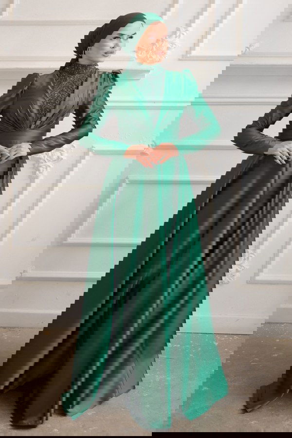 Modaselvim EVENING DRESSES Evening Wear 7003AZ865 Emerald