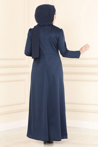 moda selvim ASM2545 ياقوتي فساتين سهره - Thumbnail