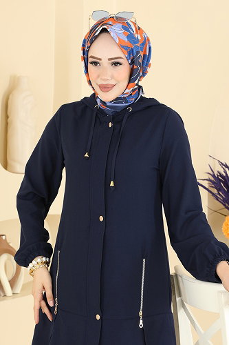 moda selvim Fermuar Detaylı 2 li Kupra Takım 2949SL432 Laci - Thumbnail