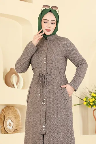 moda selvim Fermuarlı Balıksırtı 2 li Takım 24027UKB139 Vizyon - Thumbnail