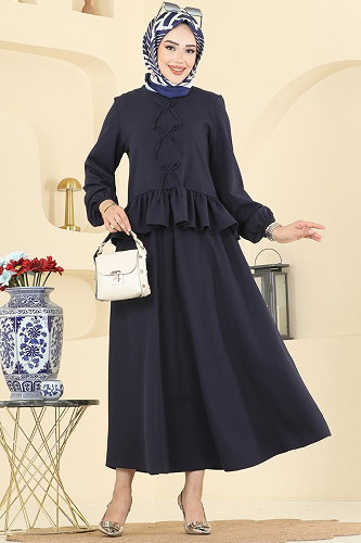 moda selvim Fiyonk Detaylı 2 li Takım 5096ERK1158 Laci - Thumbnail