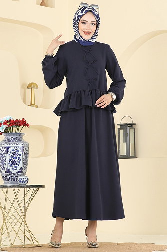 moda selvim Fiyonk Detaylı 2 li Takım 5096ERK1158 Laci - Thumbnail