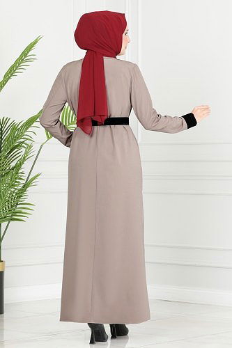 moda selvim Flok Baskılı İkili Takım ASM2694 Vizyon - Thumbnail