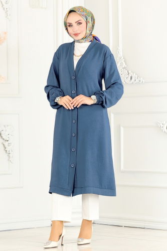 M.P. - OVERCOAT 160MP806 Light Indigo