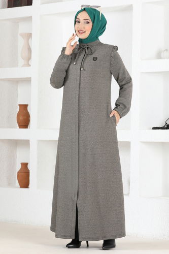 MRV M.S.L. - Front Zippered Abaya MSL9043-M Vision
