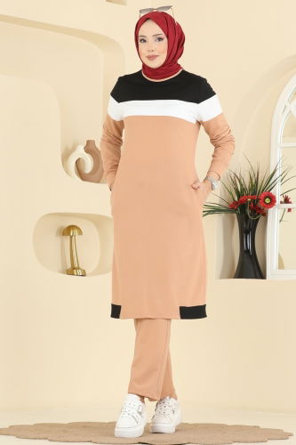 S.L. - Garni Detaylı İki İplik Takım 2794SL432 Vizyon&Siyah