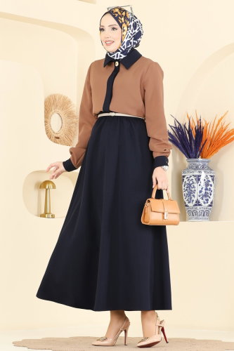 S.L.K. - Garnili 2 li Etekli Takım 2852SLK540 Latte&Laci