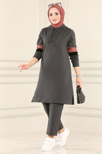 N.Z.R. - Garnili Rahat Spor Takım 7086NZR779 Füme