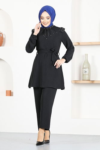 moda selvim مجمعةASN116-M أسود - Thumbnail