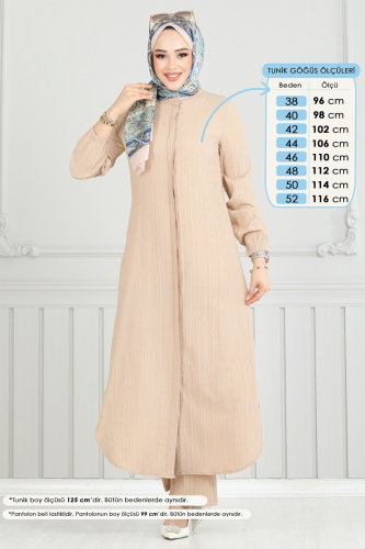 E.D.F. - Gizli Düğmeli 2 li Takım 5676EDF311 Taş