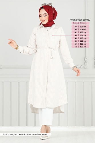 MRV H.B.S. - Gizli Düğmeli Tunik 3106HBS932-M Vizyon