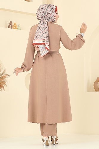 moda selvim Gizli Fermuarlı Tesettür Takım 2692SL432 Vizyon - Thumbnail