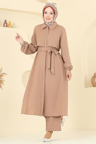 moda selvim Gizli Fermuarlı Tesettür Takım 2692SL432 Vizyon - Thumbnail