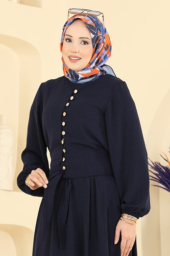 moda selvim Gold Düğmeli 2 li Takım 001ZMRK1203 Laci - Thumbnail