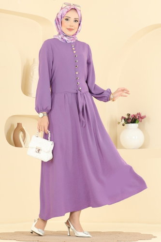 Z.M.R.K. - Gold Düğmeli 2 li Takım 001ZMRK1203 Lila
