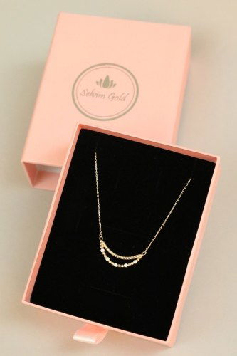 moda selvim Golden Necklace 1112SMG816 Gold - Thumbnail