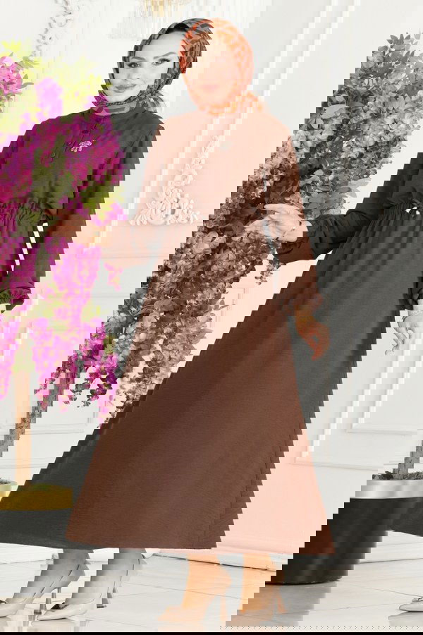 Modaselvim NET 20%+20% DISCOUNT IN THE CARD Dress 330MP806 Brown