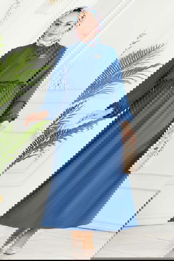 Modaselvim NET 20%+20% DISCOUNT IN THE CARD Dress 330MP806 Indigo