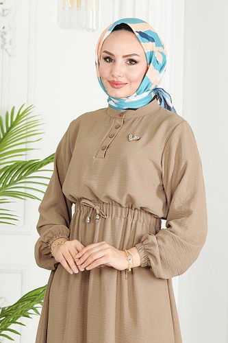 moda selvim Dress 330MP806 Vision - Thumbnail