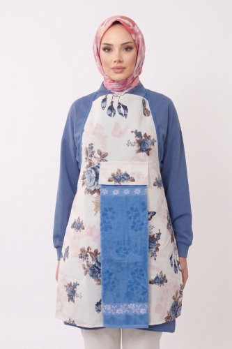 H.B. - HOME&LIFESTYLE 1032HB1195 Pattern 1 Blue