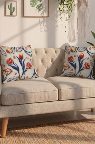 H.B. - HOME&LIFESTYLE 1053HB1195 Navy Blue&Red