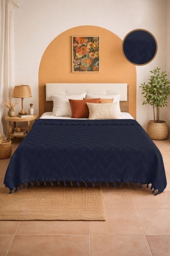 B.L.H. - HOME&LIFESTYLE 8529BLH1197 Navy Blue