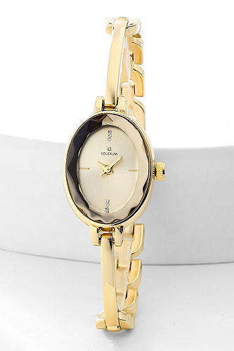 moda selvim İnce Kordonlu Zarif Kol Saati 8537CLSK1184 Gold - Thumbnail