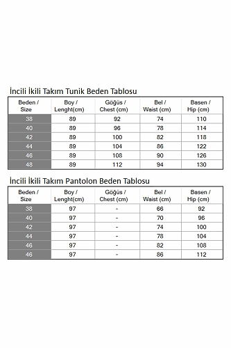 moda selvim İnci Detaylı Takım MİH17801-M Vizyon - Thumbnail