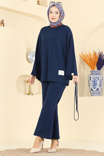 moda selvim İp Kemerli Oysho Takım 755OZN1046 Laci - Thumbnail