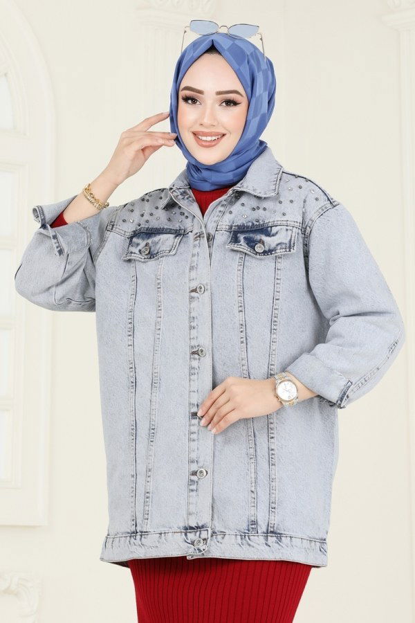 Jacket 10003ETT926 Light Denim - 3