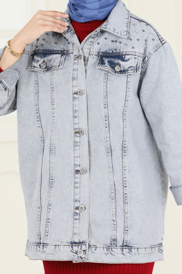 Jacket 10003ETT926 Light Denim - 4