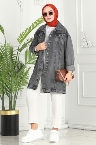 moda selvim JACKET 20391ETT926 Anthracite - Thumbnail