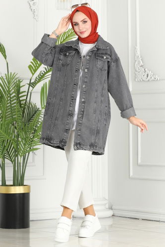 moda selvim JACKET 20391ETT926 Anthracite - Thumbnail