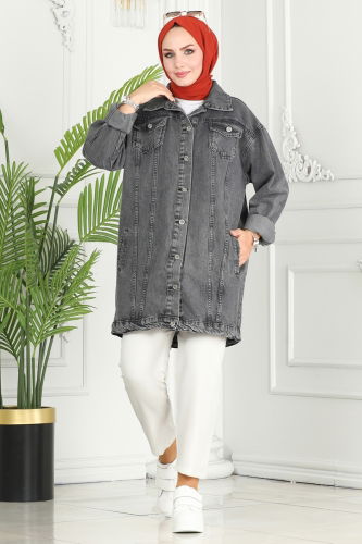 moda selvim JACKET 20391ETT926 Anthracite - Thumbnail