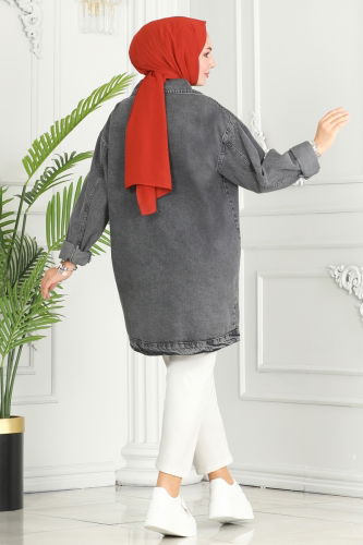 moda selvim JACKET 20391ETT926 Anthracite - Thumbnail