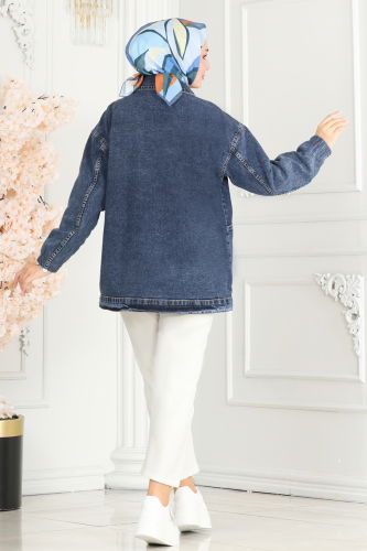 moda selvim JACKET 20393ETT926 Denim - Thumbnail