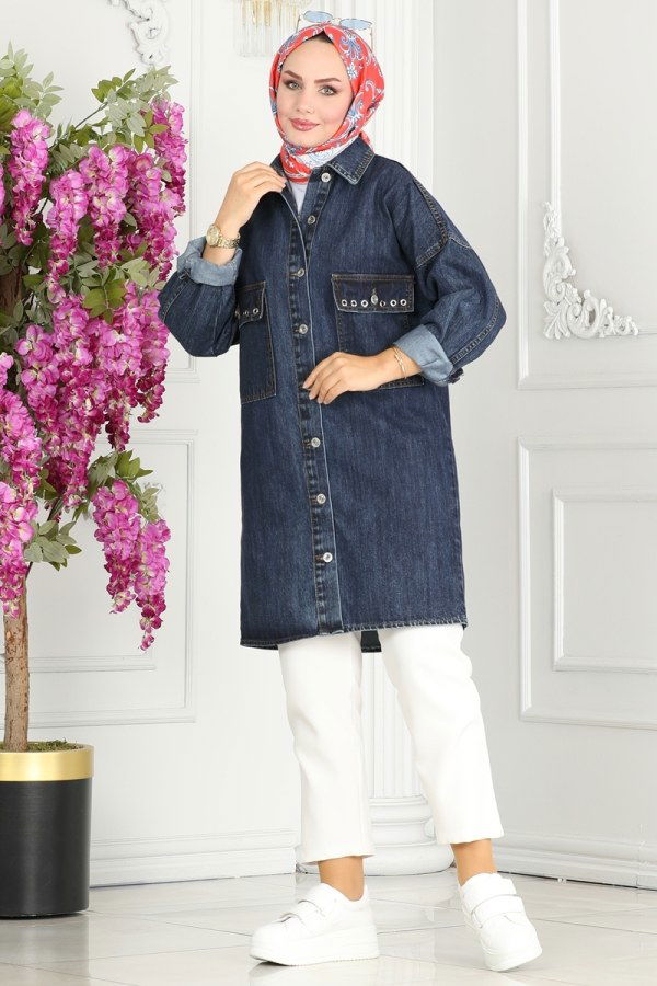 Jacket 20411ETT926 Dark Denim - 2