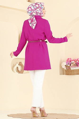 moda selvim جاكيت فوشي 2882SLK540 - Thumbnail